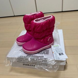 クロックス(crocs)の値下げ　クロックス　スノーブーツ　新品タグ付き　16.5センチ(長靴/レインシューズ)