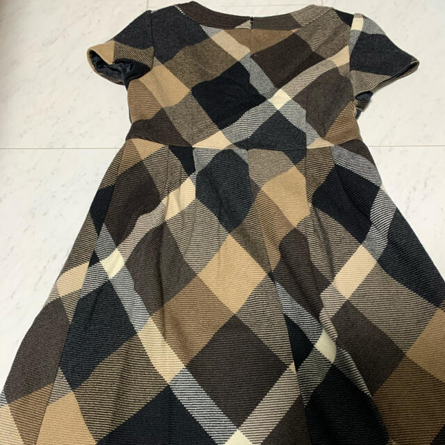 BURBERRY BLUE LABEL(バーバリーブルーレーベル)の【美品】BURBERRY BLUELABEL チェック ワンピース 36 S レディースのワンピース(ロングワンピース/マキシワンピース)の商品写真