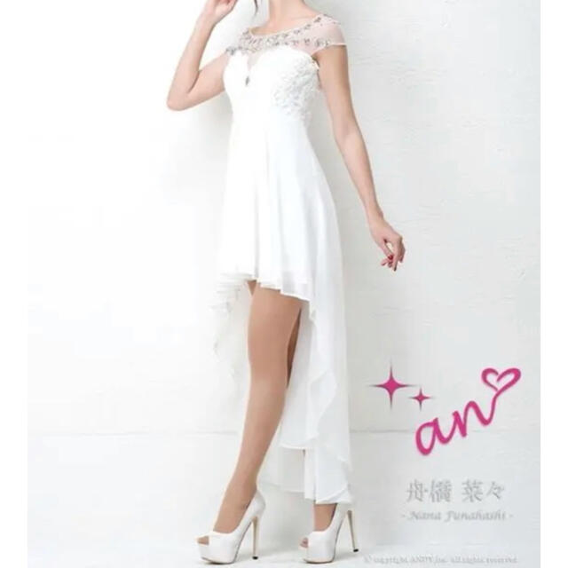 an(アン)のan アン キャバドレス フィッシュテール ビジュー シースルー ドレス レディースのフォーマル/ドレス(ミニドレス)の商品写真