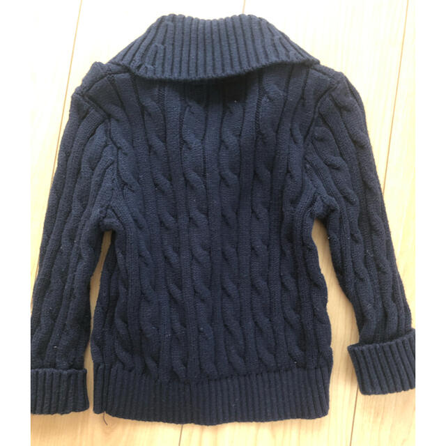 Ralph Lauren(ラルフローレン)のラルフローレン ケーブル編み　カーディガン　12M キッズ/ベビー/マタニティのベビー服(~85cm)(カーディガン/ボレロ)の商品写真