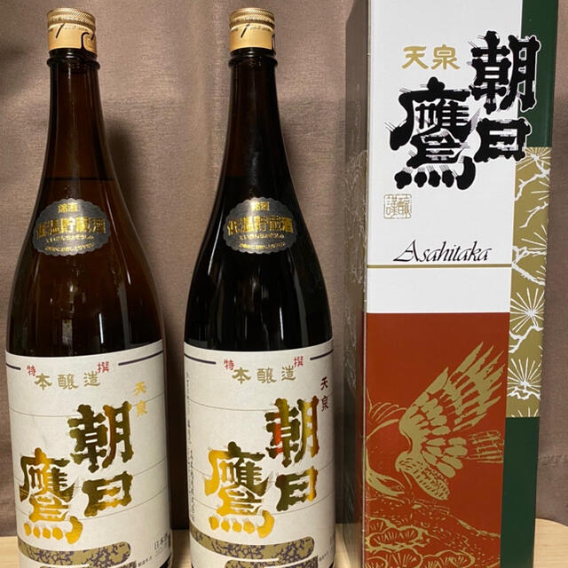 高木酒造 特撰本醸造 【朝日鷹】 1800ml 2本 化粧箱付き サザエ様専用