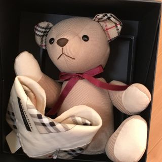 BURBERRY - 本物レア！バーバリーベア&ハンカチセット新品の通販 by ...