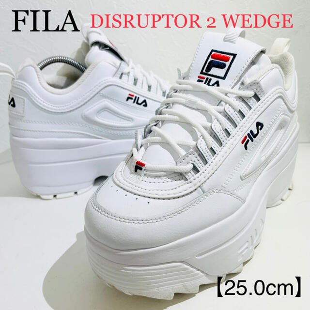 FILA(フィラ)のFILA/フィラ★ディスラプター2 ウェッジ★超厚底★5FM00704★25.0 レディースの靴/シューズ(スニーカー)の商品写真