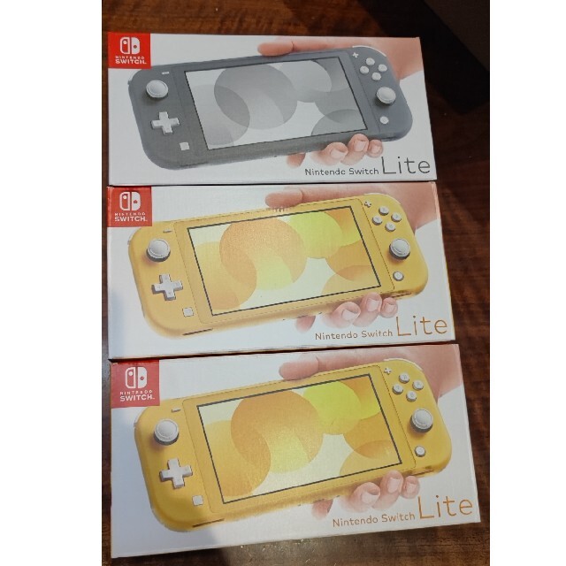 Nintendo Switch LITE 新品未使用 未開封 3台 エンタメ/ホビーのゲームソフト/ゲーム機本体(家庭用ゲーム機本体)の商品写真