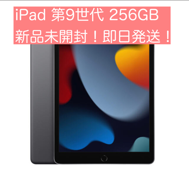 iPad(アイパッド)のアップル iPad 第9世代 WiFi 256GB スペースグレイ スマホ/家電/カメラのPC/タブレット(タブレット)の商品写真