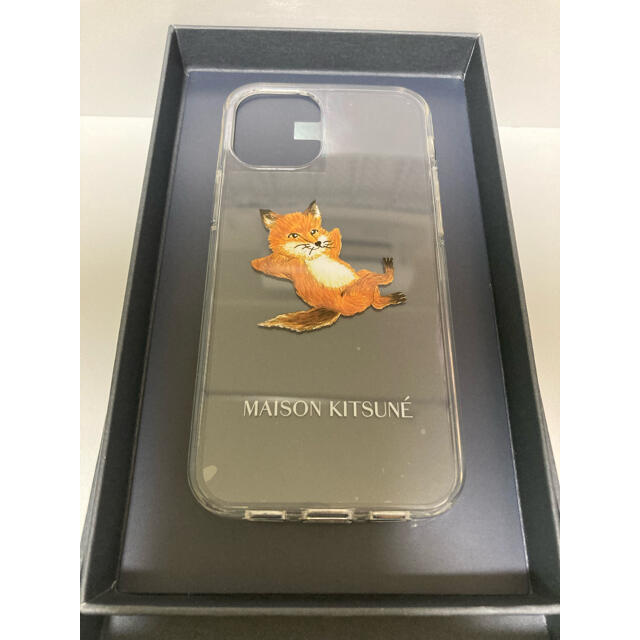 MAISON KITSUNE'(メゾンキツネ)の【新品】メゾンキツネ　iPhone12 mini専用ケース　クリア　フォックス スマホ/家電/カメラのスマホアクセサリー(iPhoneケース)の商品写真