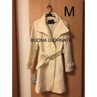 ボナジョルナータ(BUONA GIORNATA)のBUONA GIORNATA ボナジョルナータ　アイボリー　コート　M(ピーコート)