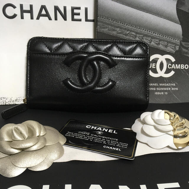 CHANEL(シャネル)のふうた様専用♡超美品♡ 新作 シャネル ラウンドジップ ミディアム財布 正規品 レディースのファッション小物(財布)の商品写真