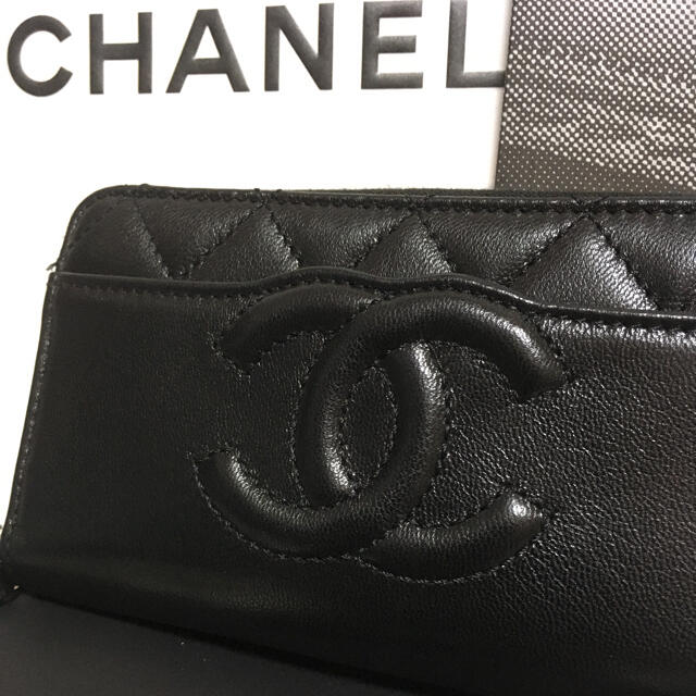 CHANEL(シャネル)のふうた様専用♡超美品♡ 新作 シャネル ラウンドジップ ミディアム財布 正規品 レディースのファッション小物(財布)の商品写真