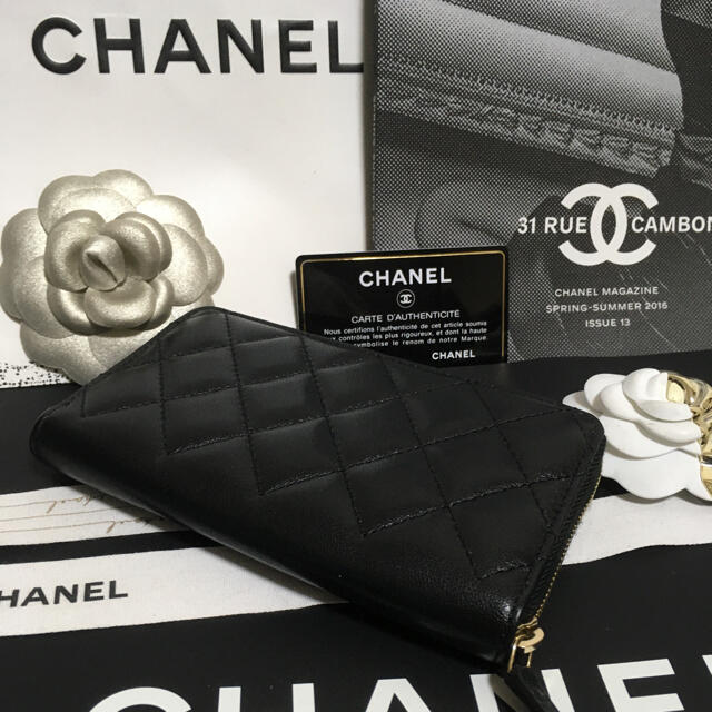 CHANEL(シャネル)のふうた様専用♡超美品♡ 新作 シャネル ラウンドジップ ミディアム財布 正規品 レディースのファッション小物(財布)の商品写真