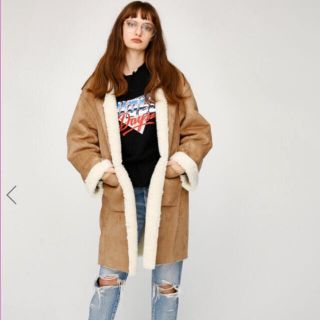 MOUSSY ムートンコート