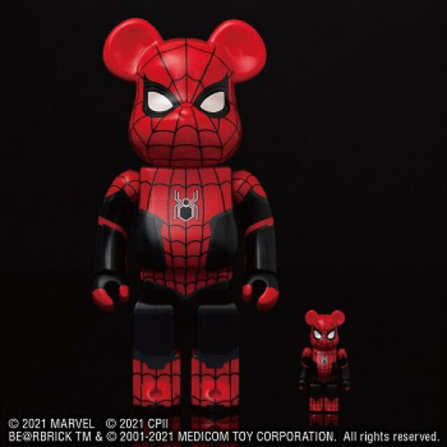 MEDICOM TOY(メディコムトイ)のbe@rbrick スパイダーマン 100%  400% エンタメ/ホビーのフィギュア(その他)の商品写真