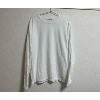 ナナミカ(nanamica)の美品　nanamica COOLMAX®Jersey L/S Tee M 白(Tシャツ/カットソー(七分/長袖))