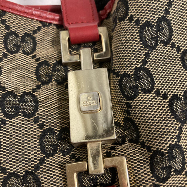 Gucci(グッチ)のGUCCI ジャッキーライン　ショルダーバッグ　赤 レディースのバッグ(ショルダーバッグ)の商品写真