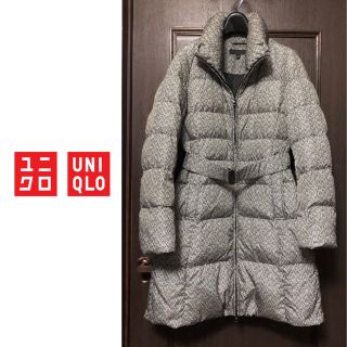 ユニクロ(UNIQLO)の美品【UNIQLO】ユニクロ ヘリンボーン ダウンコート(ダウンコート)