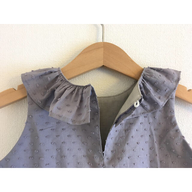 【SALE】ハンドメイド リバティ Felicite の切り替えワンピース 90 キッズ/ベビー/マタニティのキッズ服女の子用(90cm~)(ワンピース)の商品写真