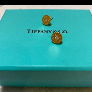 ティファニー(Tiffany & Co.)のくま様専用　ティファニー　サークル　k18 ダイヤモンド　ピアス(ピアス)