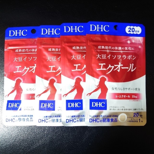 DHC 大豆イソフラボン エクオール 20日分 20粒 4セット