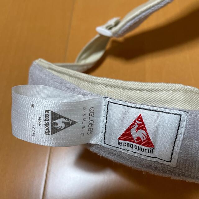 le coq sportif(ルコックスポルティフ)のルコック　サンバイザー　フリーused メンズの帽子(サンバイザー)の商品写真