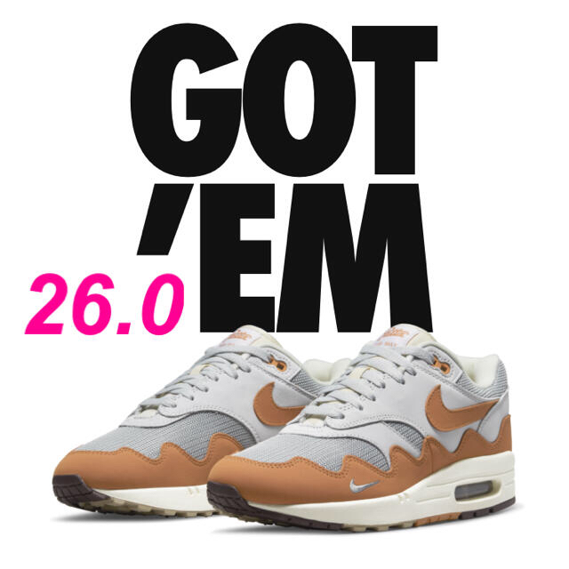 NIKE(ナイキ)のPatta x Nike Air Max 1 "Monarch" メンズの靴/シューズ(スニーカー)の商品写真