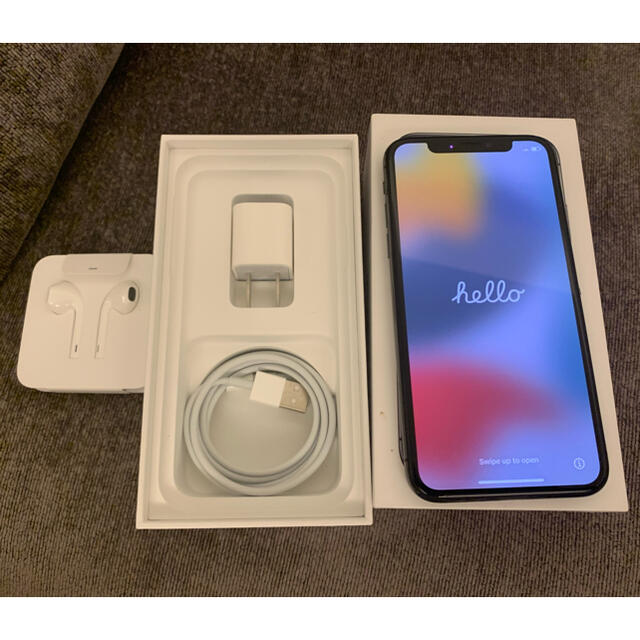 美品 iphone x 256GB スペースグレイ　simフリー