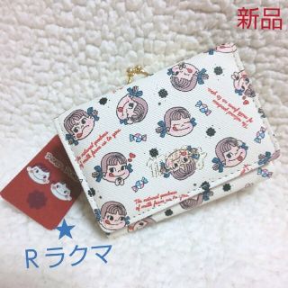 サンリオ(サンリオ)のペコちゃん ミニウォレット 百面相ホワイト色【新品・タグ付き】(財布)