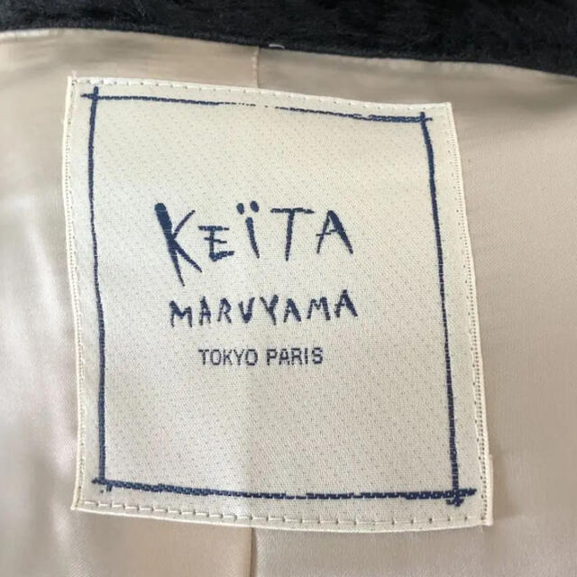 KEITA MARUYAMA 日本製 ファー コート ブラック ロングコート 4