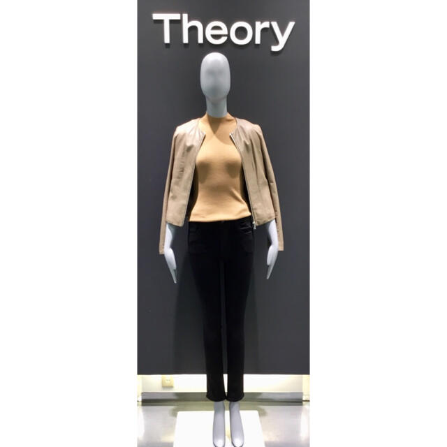 てられてい theory レザージャケットの通販 by yu♡'s shop｜セオリーならラクマ - Theory 19aw ⒛るので