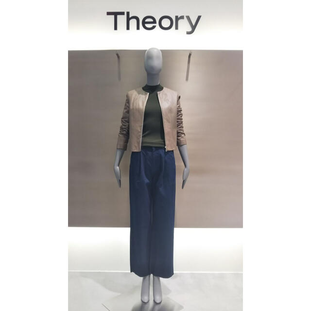 てられてい theory レザージャケットの通販 by yu♡'s shop｜セオリーならラクマ - Theory 19aw ⒛るので