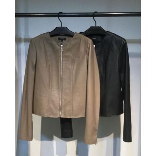 セオリー(theory)のTheory 19aw レザージャケット(ノーカラージャケット)