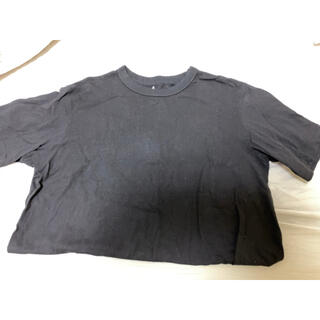 ジーユー(GU)のGU メンズ 黒無地Tシャツ XLサイズ USED(Tシャツ/カットソー(半袖/袖なし))