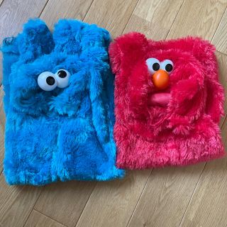 セサミストリート(SESAME STREET)のエルモ　クッキーモンスター　コスチューム　セサミストリート　コスプレ　衣装(その他)