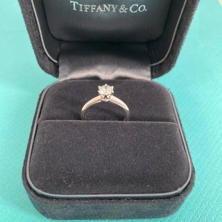 「【定価約70万】ティファニー 0.42ct 3EX ダイヤモンド 婚約指輪 ...