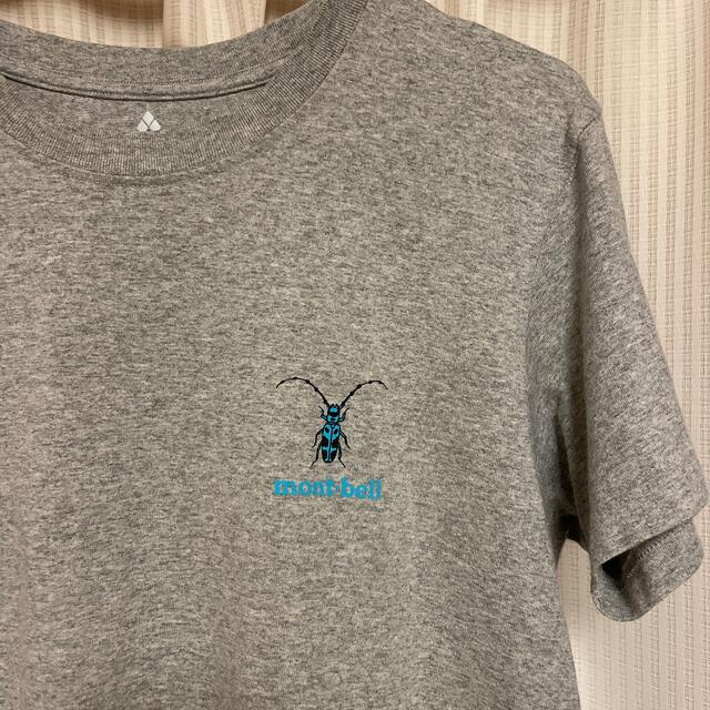 mont bell(モンベル)のモンベル ペアスキンコットン Ｔシャツ 甲虫 & 無地 ライトグレー メンズのトップス(Tシャツ/カットソー(半袖/袖なし))の商品写真