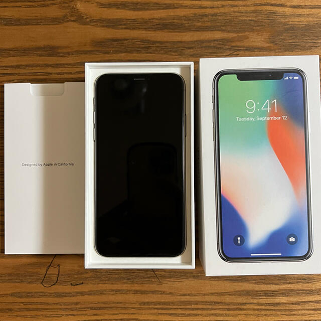 iPhoneX 64GB シルバー　SIMフリー　本体