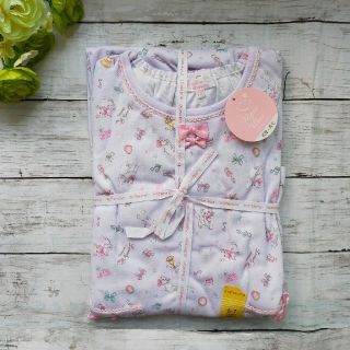 マザウェイズ(motherways)の【新品♡大人気】マザウェイズ ネコ柄 長袖パジャマ上下セット 綿100% 120(パジャマ)