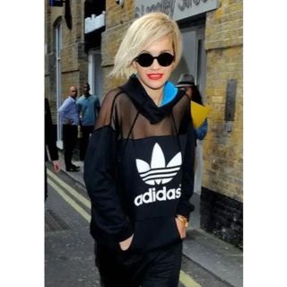 アディダス(adidas)のアディダス×Rita Ora コラボ　トレフォイル　パーカー　メッシュ(パーカー)