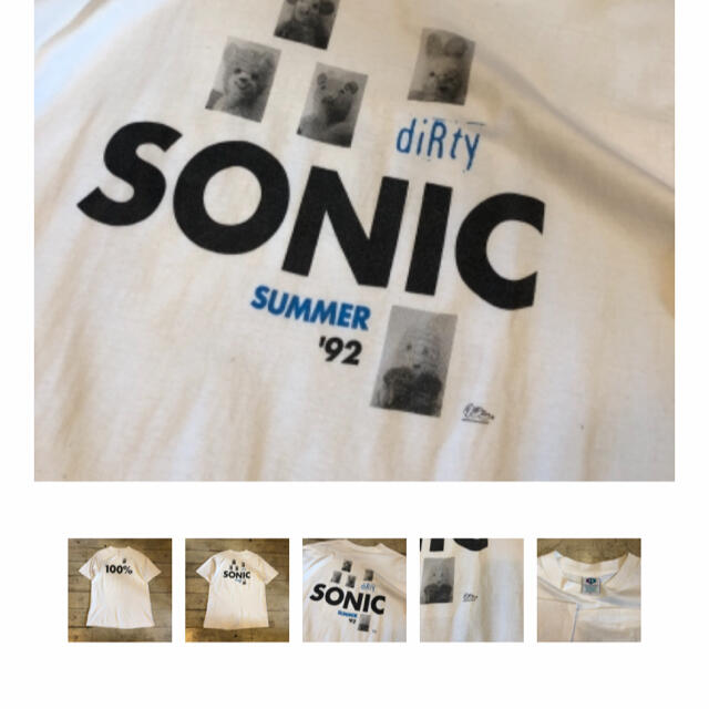 2021春の新作 別サイト購入ソニックユース Tシャツ+カットソー(半袖+袖なし)