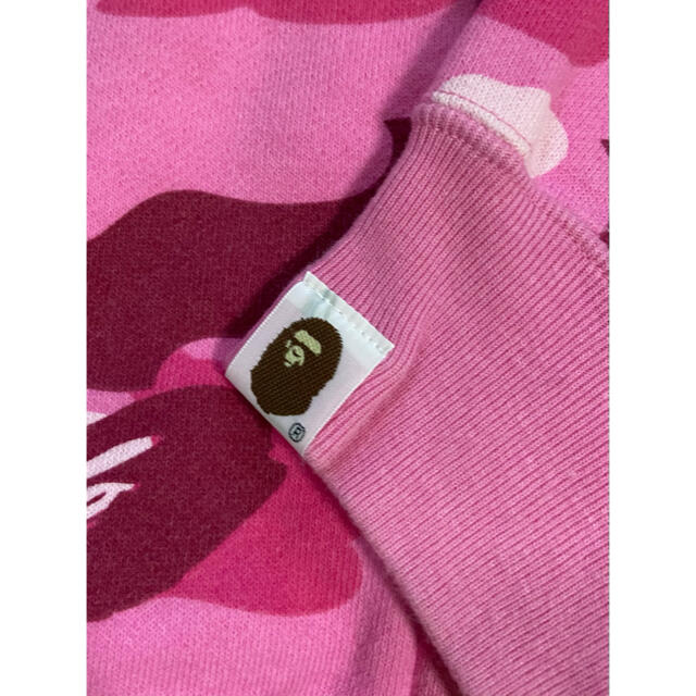 BAPE ピンクカモスワロパーカー