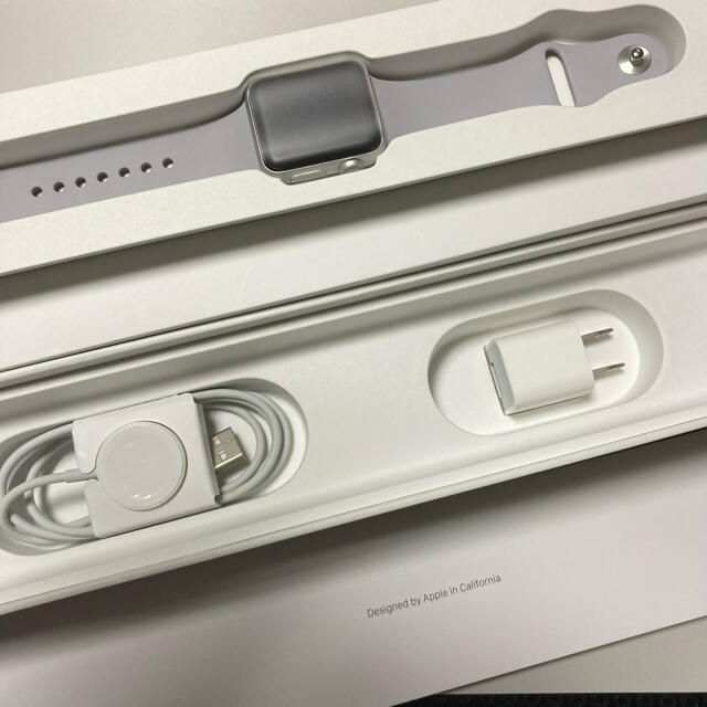 Apple Watch(アップルウォッチ)のApple Watch3 38mm GPSモデル シルバー スマホ/家電/カメラのスマートフォン/携帯電話(その他)の商品写真