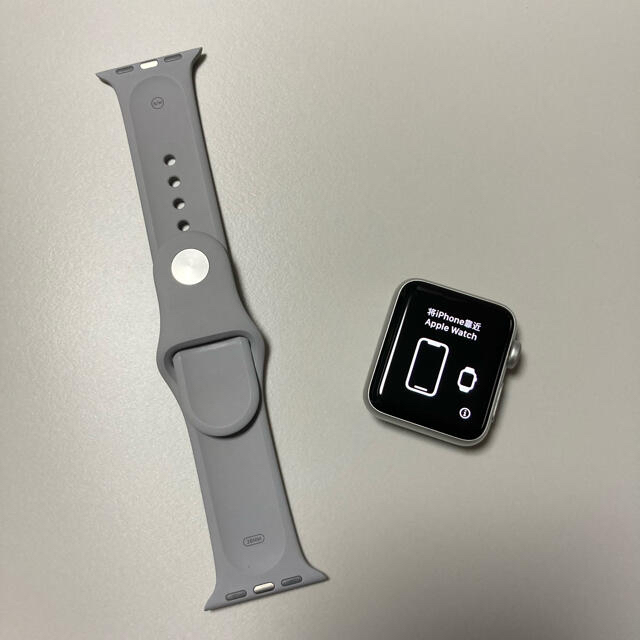 Apple Watch(アップルウォッチ)のApple Watch3 38mm GPSモデル シルバー スマホ/家電/カメラのスマートフォン/携帯電話(その他)の商品写真