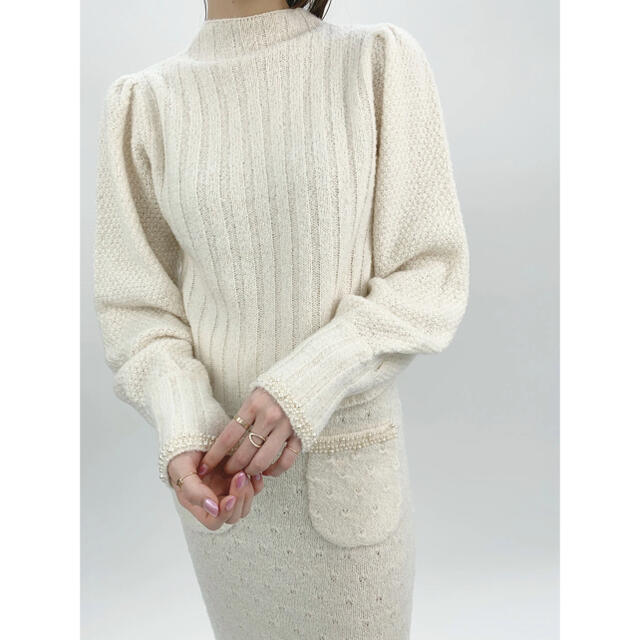 verybrain pearl knitニット/セーター