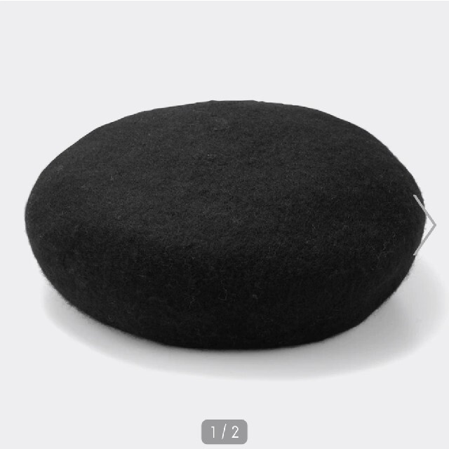 UNIQLO(ユニクロ)のGU ベレーハット 黒 タグ付き レディースの帽子(ハンチング/ベレー帽)の商品写真