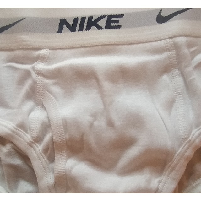 NIKE - 2枚 NIKE コットンブリーフ 前開き ホワイト S(日本人Mサイズ