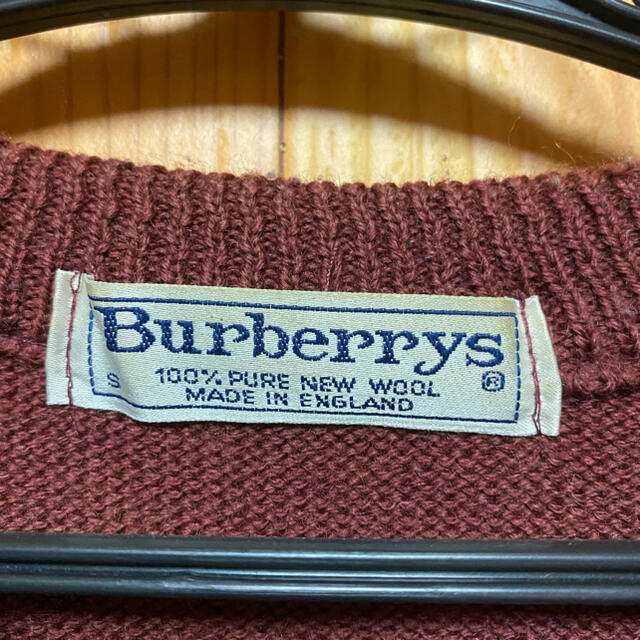 BURBERRY(バーバリー)のオールド Burberrys バーバリー ゴルファー編 ウール ニット セーター メンズのトップス(ニット/セーター)の商品写真