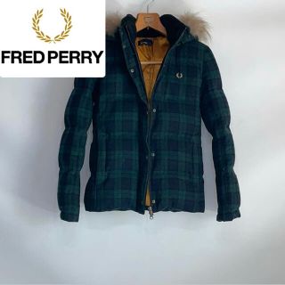 FRED PERRY ダウンジャケット チェック柄