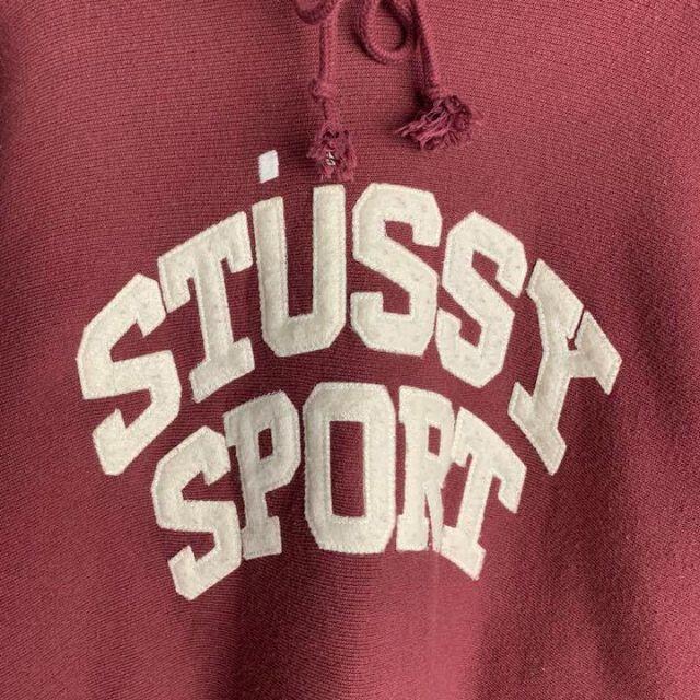 [海外限定] Stussy 8ボール フォントロゴパーカー ピンク