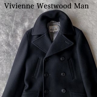 ヴィヴィアンウエストウッド(Vivienne Westwood)のヴィヴィアンウエストウッドマン　ピーコート美品　サイズ48(ピーコート)