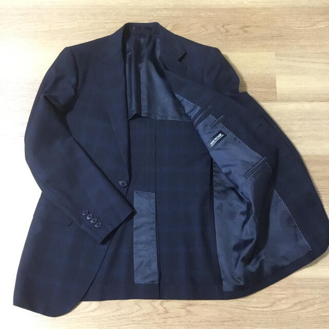 【美品】マッケンジー　オンワード 樫山　スーツ　チェック メンズのスーツ(セットアップ)の商品写真