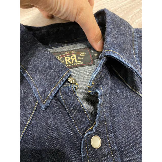 RRL(ダブルアールエル)のRRL  RALPH LAUREN  コンチョボタン  デニムシャツ メンズのトップス(シャツ)の商品写真